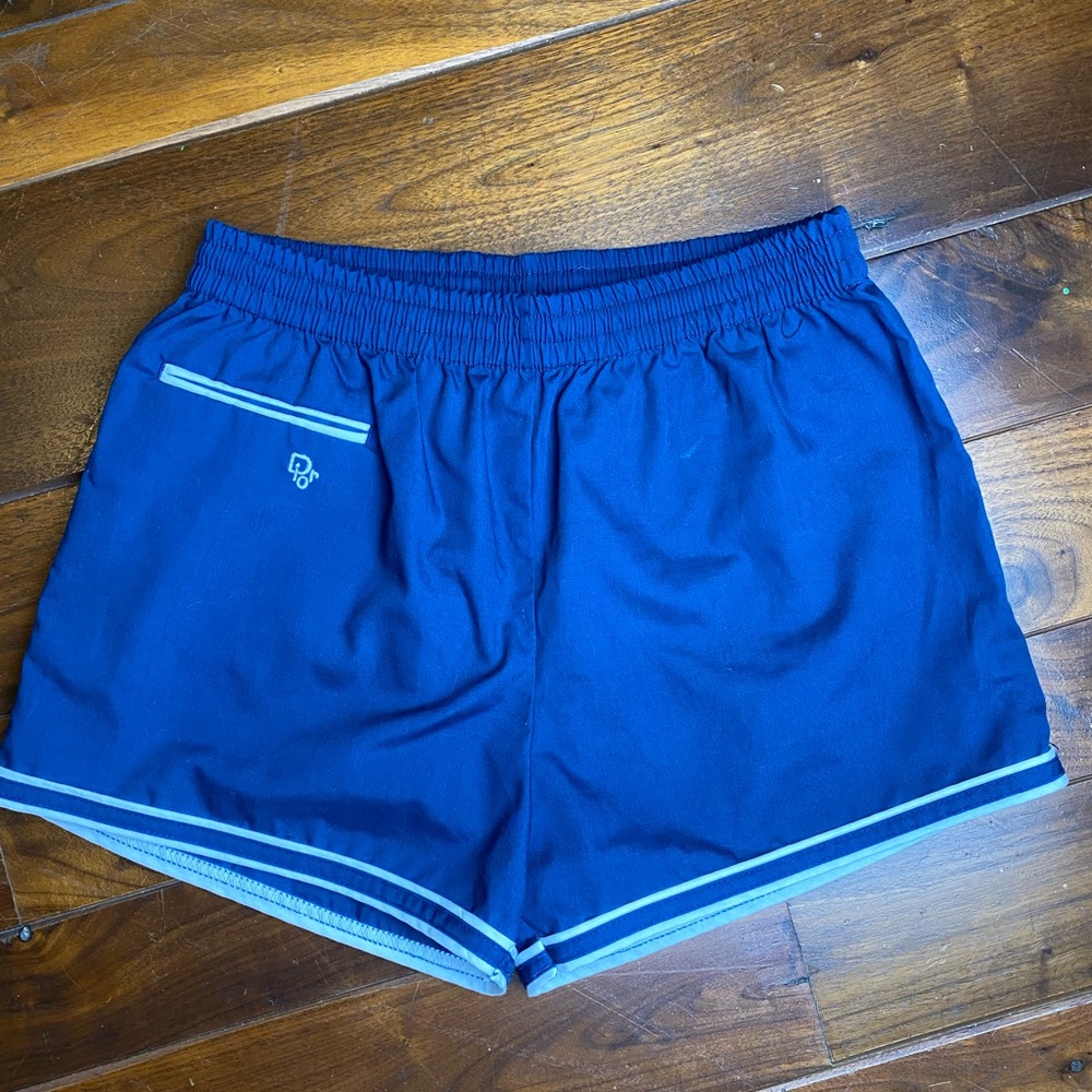 Vintage Christian Dior Monsieur Navy Men Swim Trunks size M casual lounge shorts